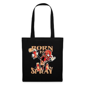 Born to Spray Graffiti - Tote Bag - black - Front