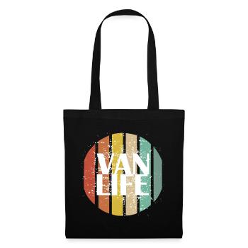 Retro Van Life - Tote Bag - black - Front