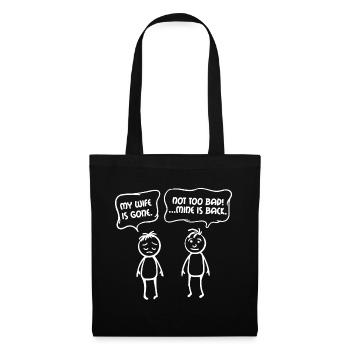 Partenariat relationnel Énonciations drôles Couples - Sac en tissu - noir - Devant