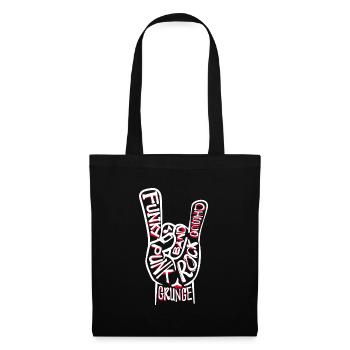 Punk rock punk punker grunge rock music heavy metal - Tote Bag - black - Front