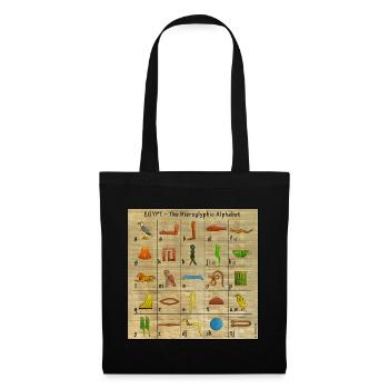 The Hieroglyphic Alphabet - Tote Bag - black - Front