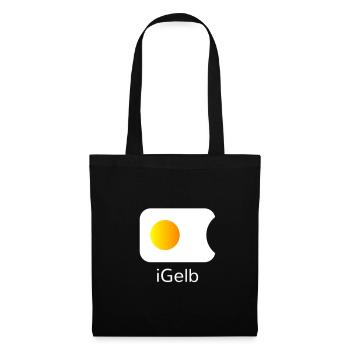 i yellow funny shirt gift idea birthday - Tote Bag - black - Front