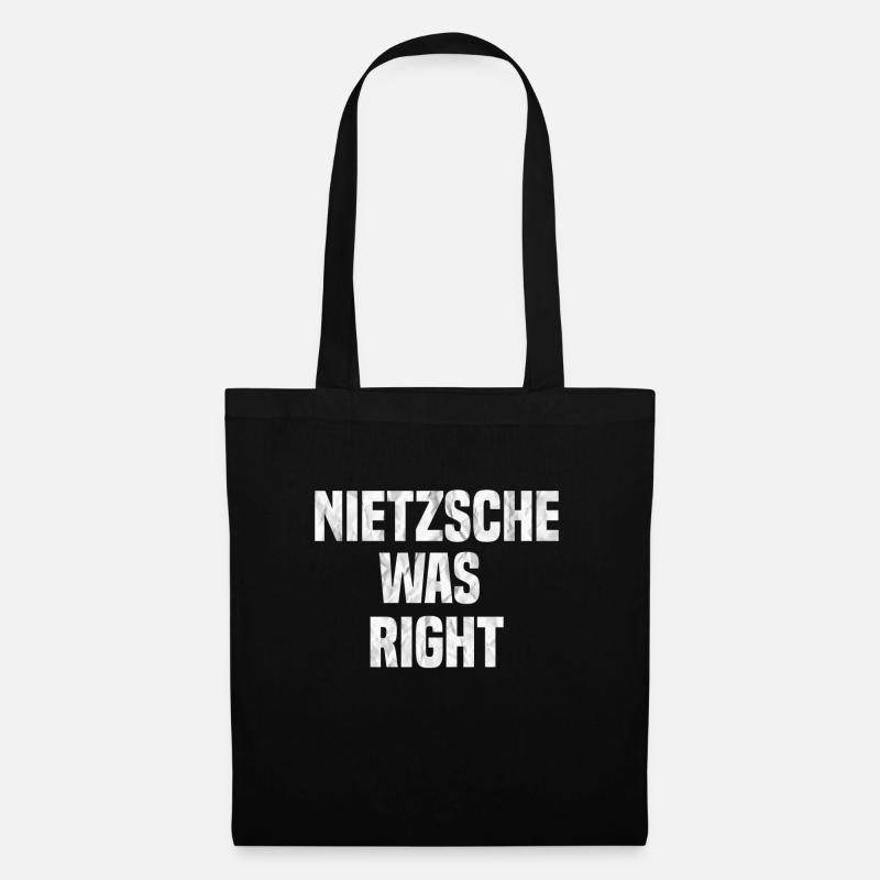 nietzsche - Stoffbeutel - Schwarz
