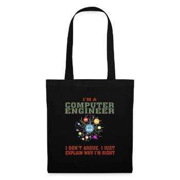 Bestseller Computer Engineer Tshirt, Keep Calm - Tote Bag - black - Front