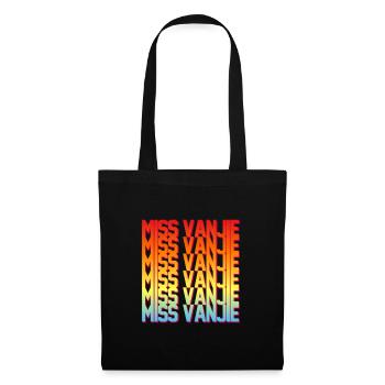 Miss Vanjie! Meme Rainbow Color Text - Tote Bag - black - Front