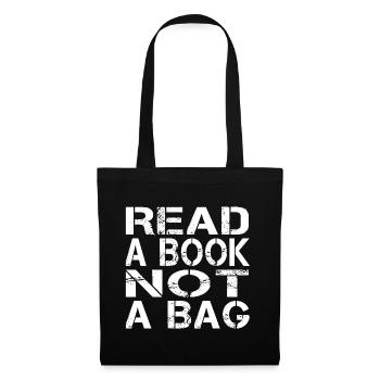 Read a book not a bag - Tote Bag - black - Front