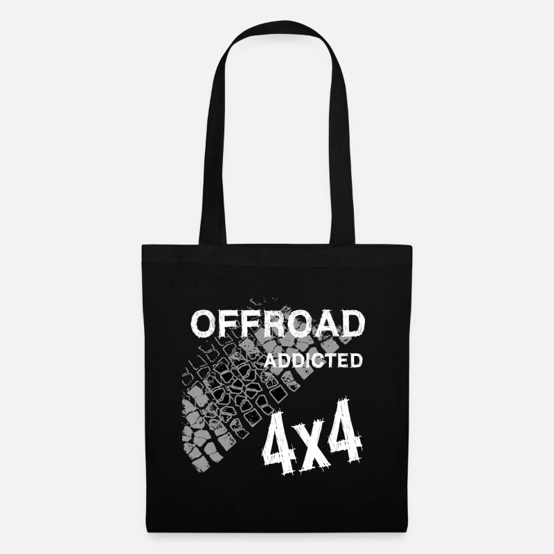 Defender Land-Rover OFF Road White - Tote Bag - black