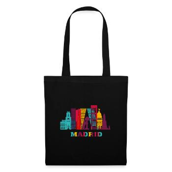 Madrid City Skyline Spain Landmark - Tote Bag - black - Front