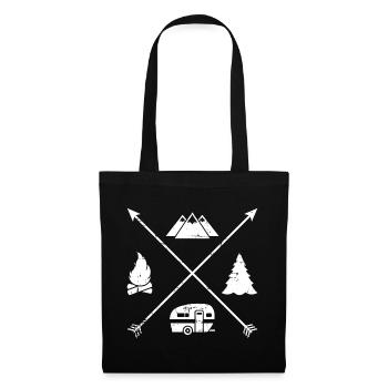 Caravane - Sac en tissu - noir - Devant