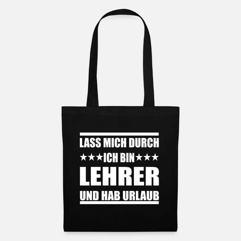 Lehrer - Stoffbeutel - Schwarz