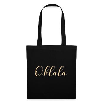 Ohlala Oh LaLa Paris France Romantic Gift - Tote Bag - black - Front