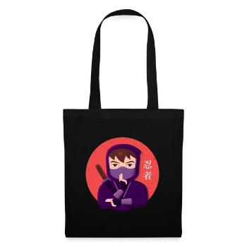 Purple Ninja Ninjutsu - Sac en tissu - noir - Devant