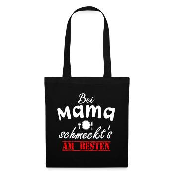 C'est meilleur avec maman | Pour le meilleur - Sac en tissu - noir - Devant