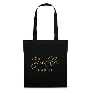Yalla Habibi Arabic Muslim Treasure Islam Gift - Tote Bag - black - Front