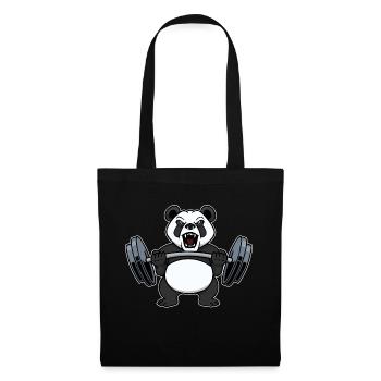 Weight lifting dumbbell workout gym workout - Tote Bag - black - Front