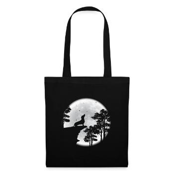 Dog Lover Teckel Moon Nature Meilleur Buddy Dog - Sac en tissu - noir - Devant