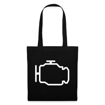 Moteur - Sac en tissu - noir - Devant