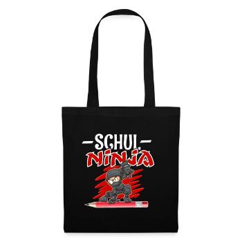 School ninja training schoolchild - Tote Bag - black - Front
