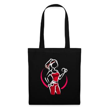 Entraînement d’haltère Gym Gym Sport - Sac en tissu - noir - Devant