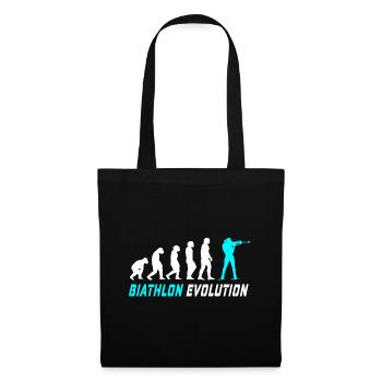 Conception / idée cadeau Evolution biathlon - Sac en tissu - noir - Devant