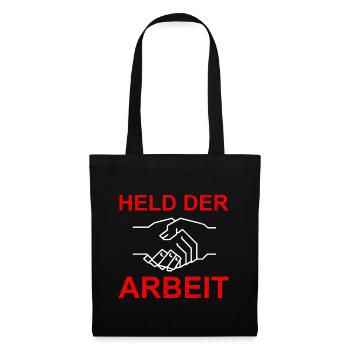 DDR Held Der Arbeit - Stoffbeutel - Schwarz - Vorne