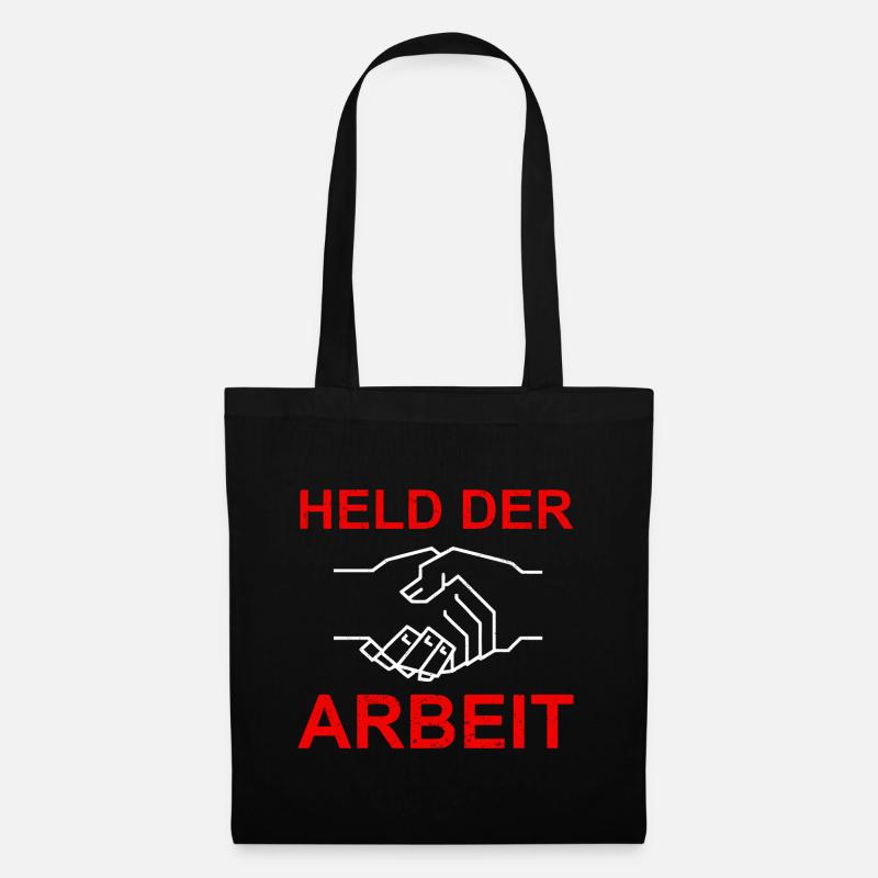 DDR Held Der Arbeit - Stoffbeutel - Schwarz