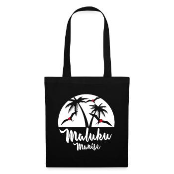 Maluku manise - Sac en tissu - noir - Devant
