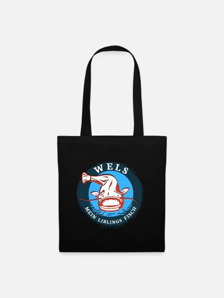 Fishing Catfish my favorite fish - Tote Bag - black