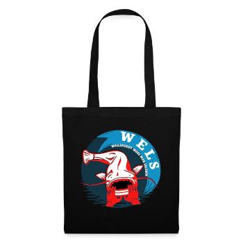Pêche Poisson-chat WALLERGRIFF DOIT FAIRE L’EXPÉRIENCE DE L’HOMME - Sac en tissu - noir - Devant