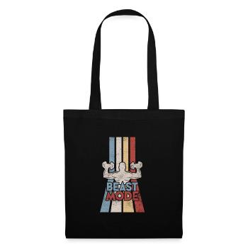 Workout Retro Fitness Training Gym Vintage - Tote Bag - black - Front