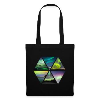 Lumières polaires - Sac en tissu - noir - Devant