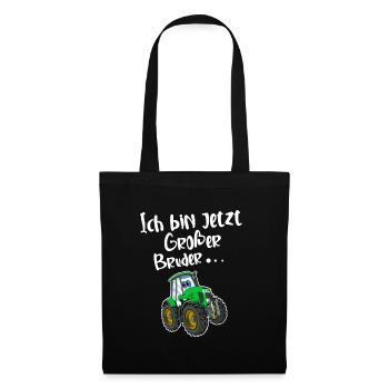 Ich Bin Jetzt Großer Bruder - Stoffbeutel - Schwarz - Vorne