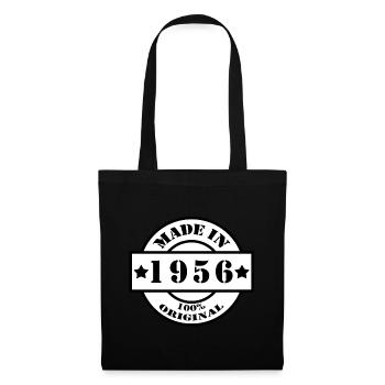 MADE IN 1956 year of birth year of manufacture vintage gift - Tote Bag - black - Front