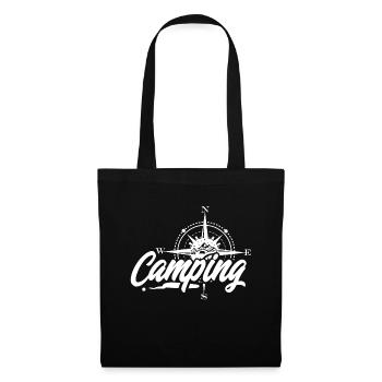 camping - Sac en tissu - noir - Devant