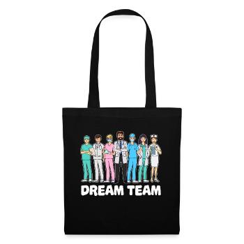 Médecin équipe assistant médecin médecin spécialiste infirmière - Sac en tissu - noir - Devant