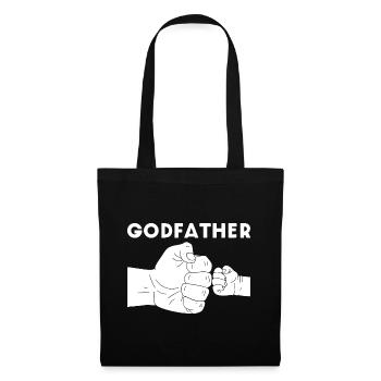Father dad fist handshake son - Tote Bag - black - Front