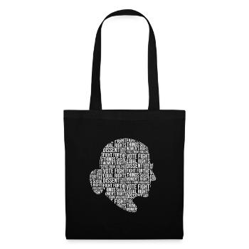 Ruth Bader Ginsburg Droits des femmes Dissent Cadeau - Sac en tissu - noir - Devant