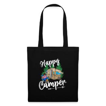Happy Camper - Tote Bag - black - Front