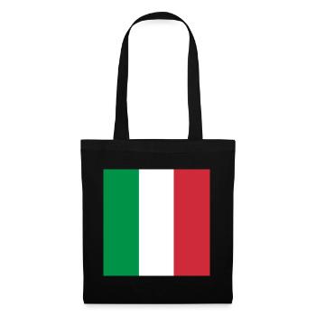 ITALIEN FLAGGE - Stoffbeutel - Schwarz - Vorne