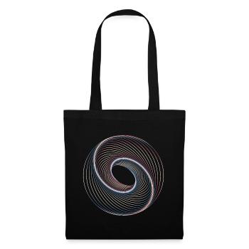 Sacred geometry spiral - Tote Bag - black - Front