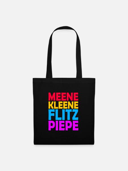 MEENE KLEENE FLITZPIEPE PRIDE - Stoffbeutel - Schwarz