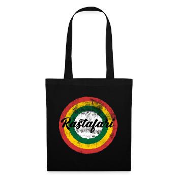 Rastafari Regenbogen Design - Stoffbeutel - Schwarz - Vorne
