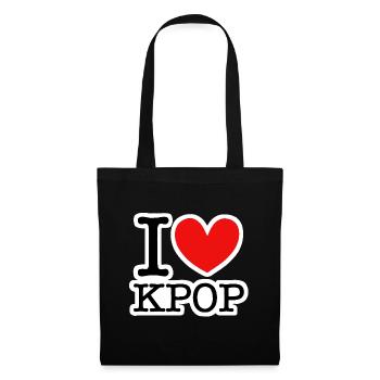 Kpop - Sac en tissu - noir - Devant
