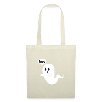 Boo Ghost Halloween Costume Thumbs Down Funny - Stoffbeutel - Natur - Vorne