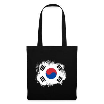 Drapeau de la Corée du Sud - Sac en tissu - noir - Devant