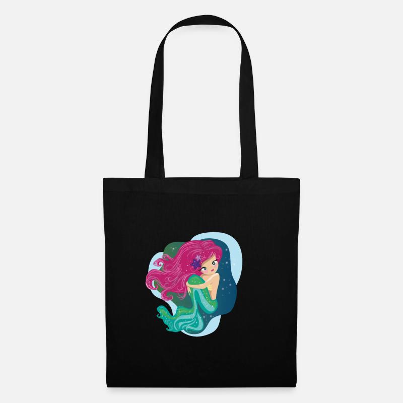 Mermaid - Tote Bag - black