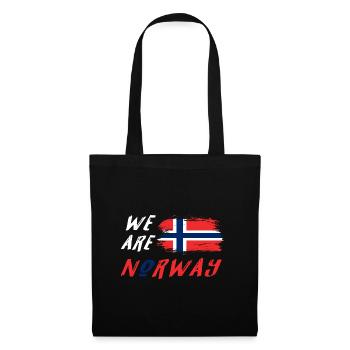 We are Norwegen Design / Geschenkidee - Stoffbeutel - Schwarz - Vorne