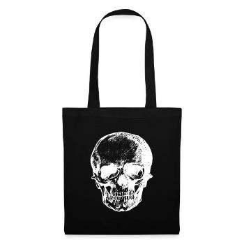 Totenkopf - Stoffbeutel - Schwarz - Vorne