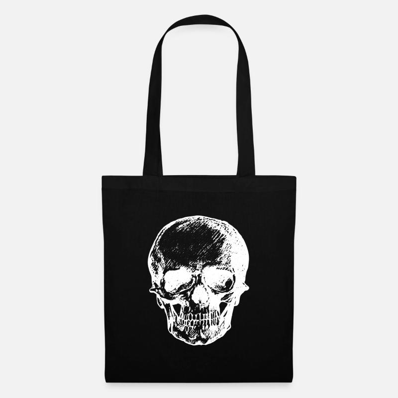 Totenkopf - Stoffbeutel - Schwarz