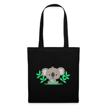 Bébé koala mignon - Sac en tissu - noir - Devant
